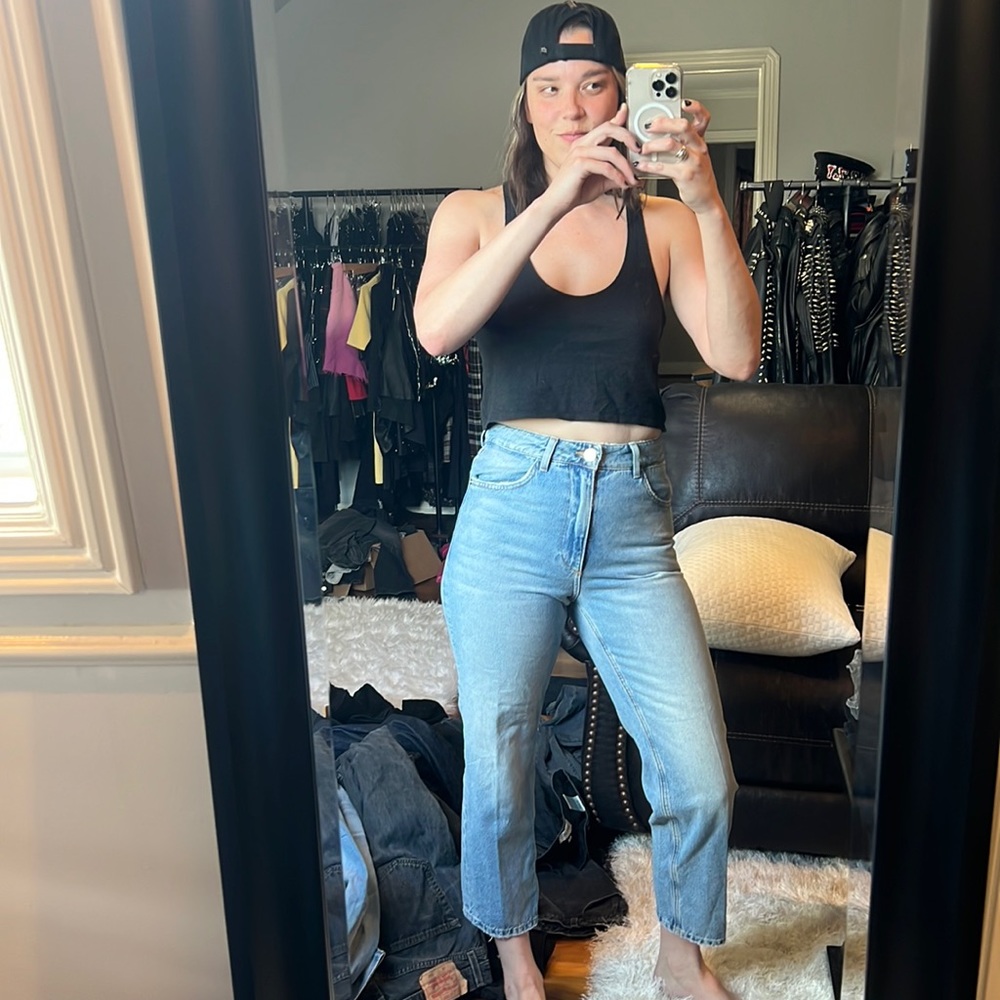 SPRWMN “bet you wish” blue jeans
